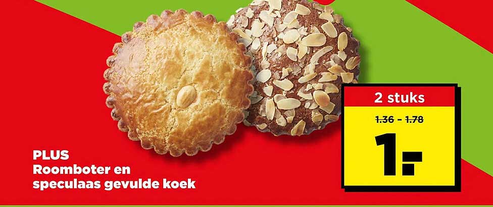 PLUS Roomboter en speculaas gevulde koek