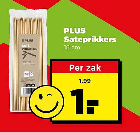PLUS Sateprikkers 18 cm Per zak