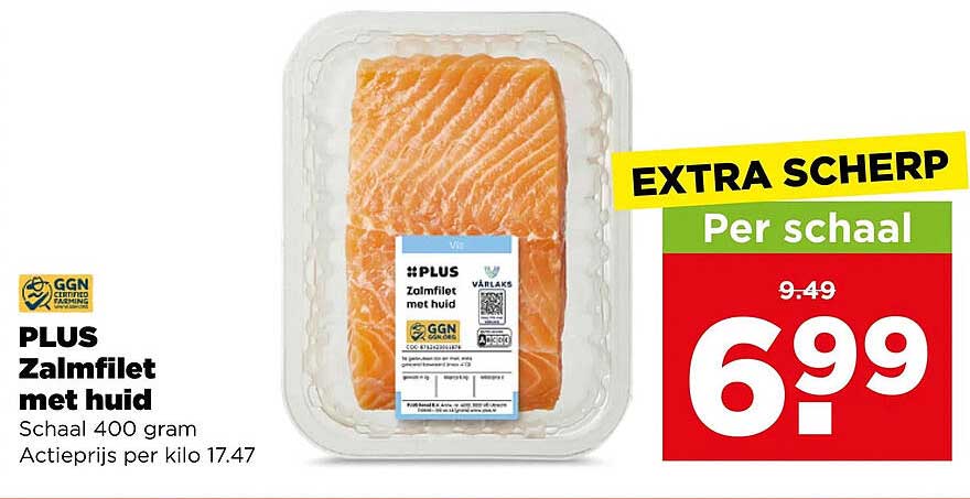 PLUS Zalmfilet met huid