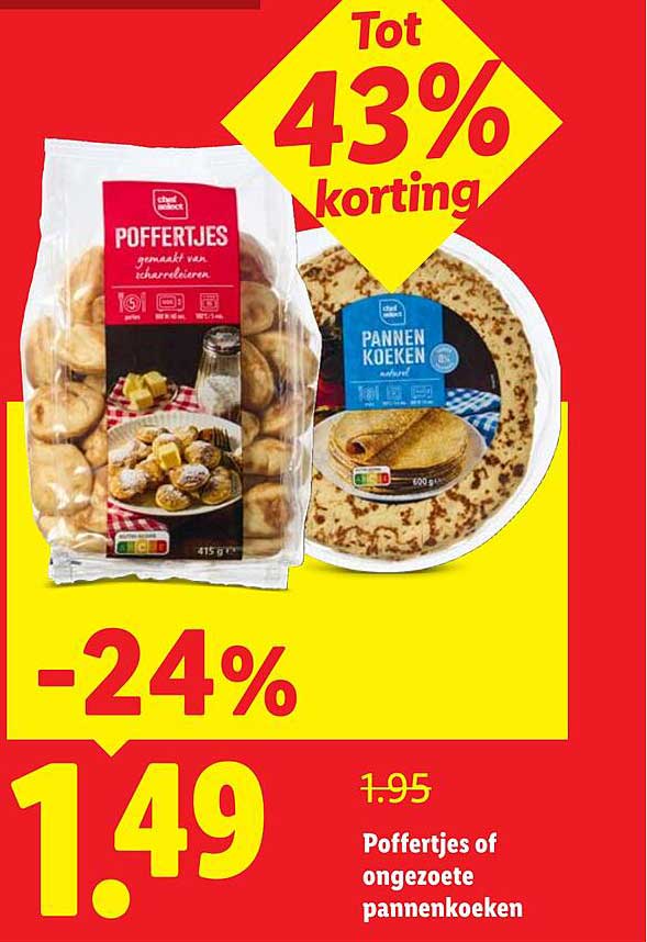 Poffertjes of ongroezoete pannenkoeken -24%