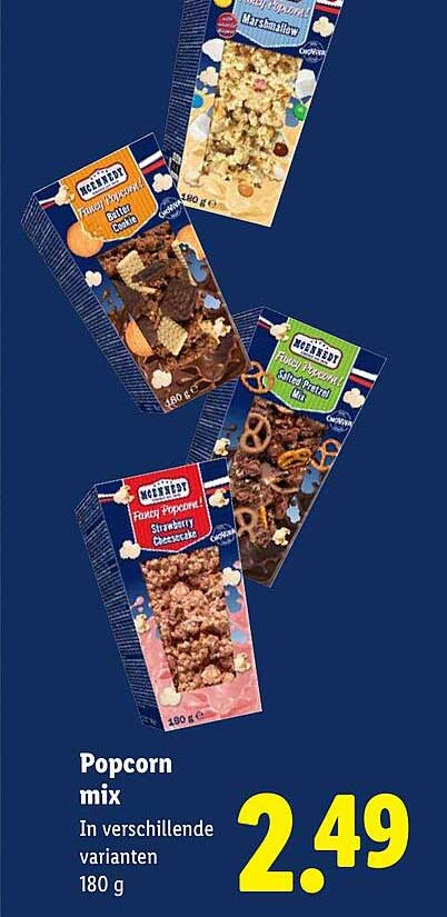Popcorn mix In verschillende varianten 180 g