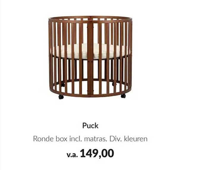 Puck Ronde box incl. matras. Div. kleuren
