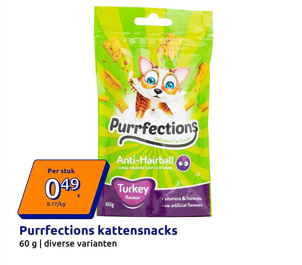 Purrfections kattensnacks 60 g | diverse varianten