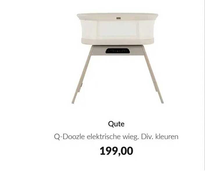 Qute Q-Doozle elektrische wieg. Div. kleuren