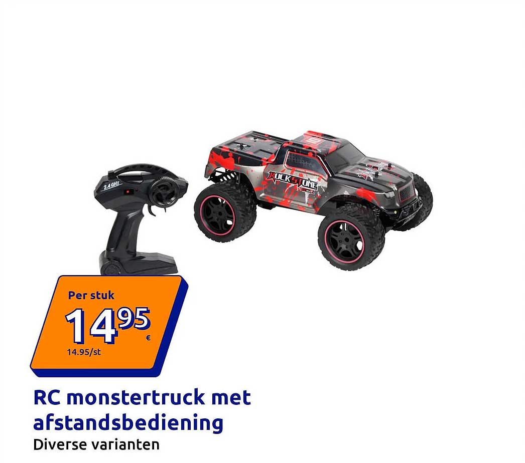 RC monstertruck met afstandsbediening