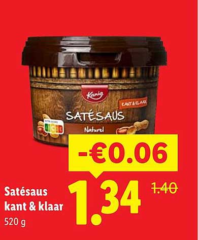 Satésaus kant & klaar