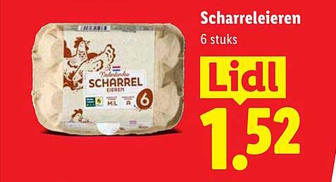 Scharreleieren 6 stuks