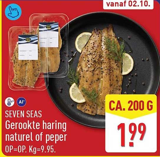 SEVEN SEAS Gerookte haring naturel of peper