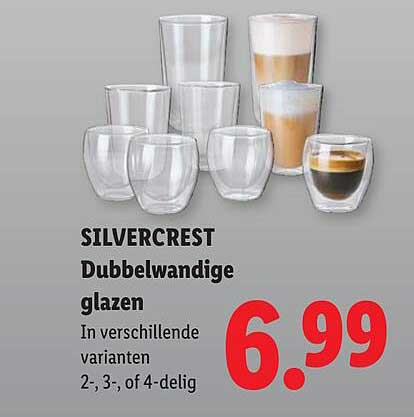 SILVERCREST Dubbelwandige glazen In verschillende varianten 2-, 3-, of 4-delig