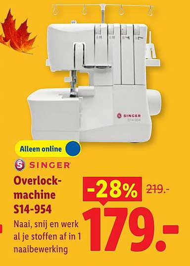 Singer Overlock-machine S14-954 Alleen online -28%