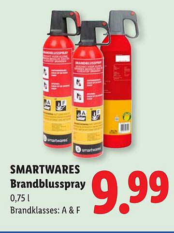 SMARTWARES Brandblussspray 0,75 l Brandklasses: A & F