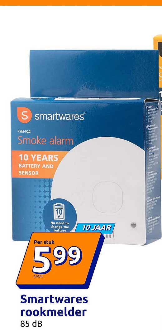 Smartwares rookmelder 85 dB