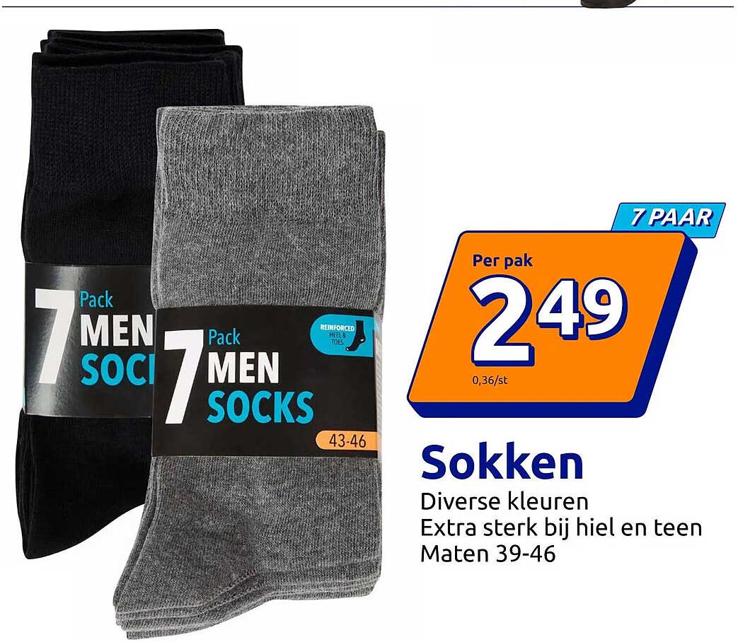 Sokken 7 Pack MEN SOCKS 7 PAAR