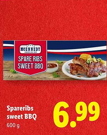 Spareribs sweet BBQ