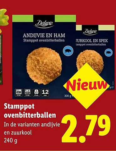 Stamppot ovenbitterballen