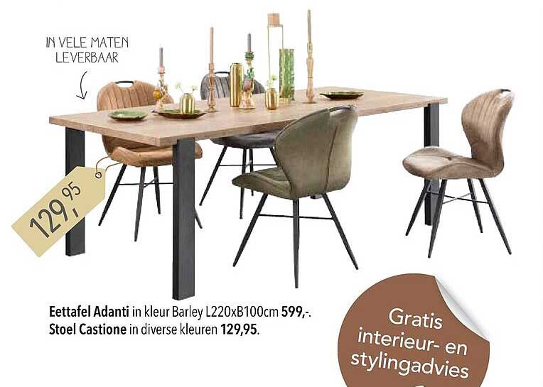 Stoel Castione in diverse kleuren Gratis interieur- en stylingadvies