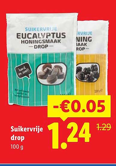 Suikervrije drop 100 g