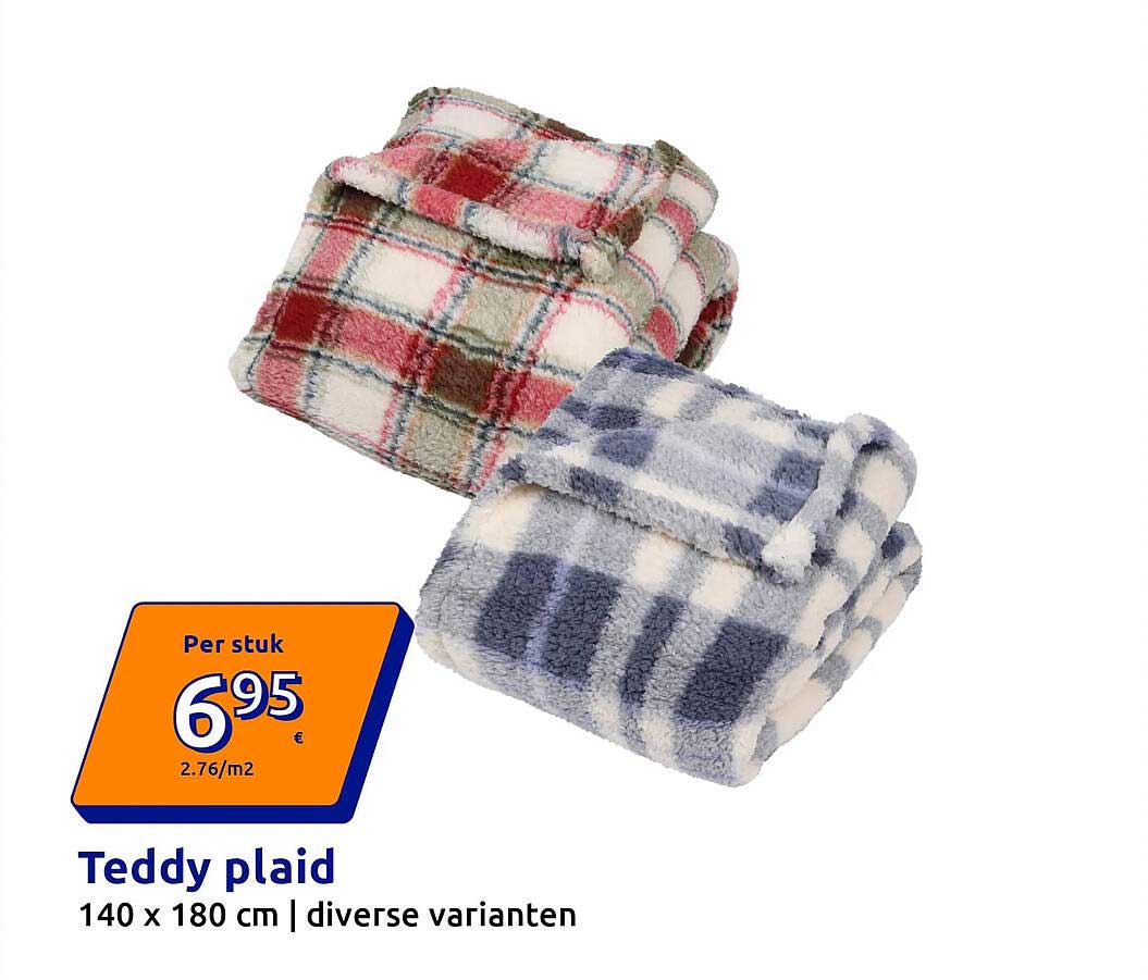 Teddy plaid 140 x 180 cm | diverse varianten