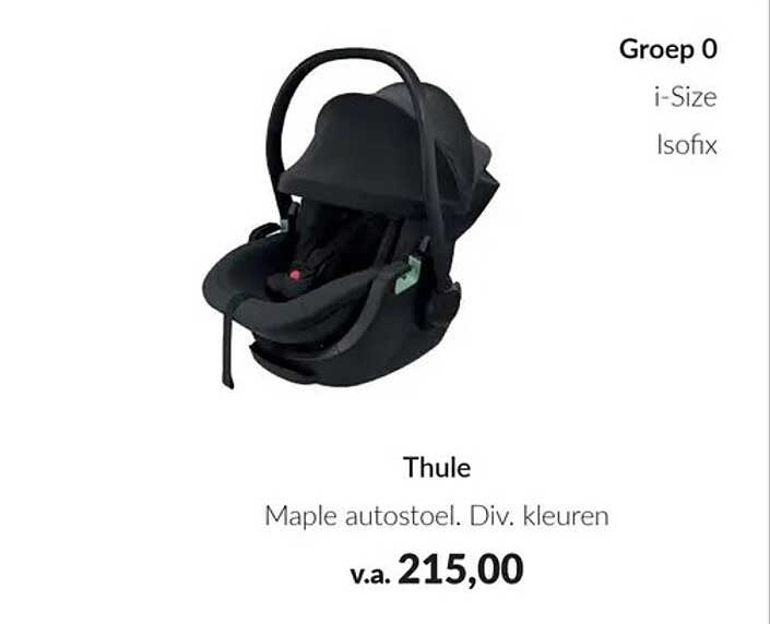 Thule Maple autostoel. Div. kleuren