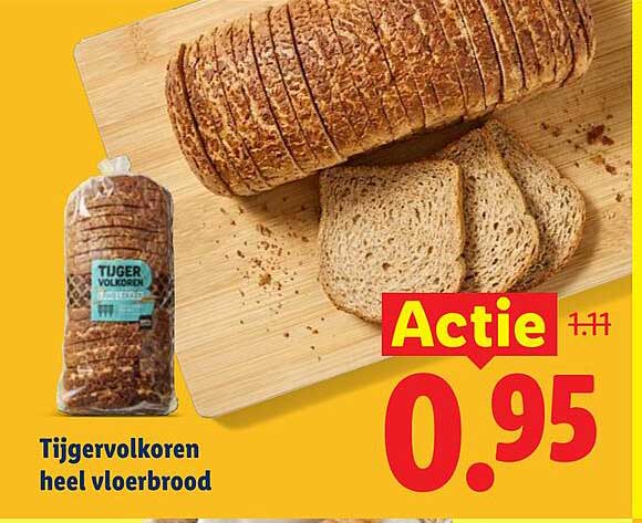 Tijgervolkoren heel vloerbrood Actie