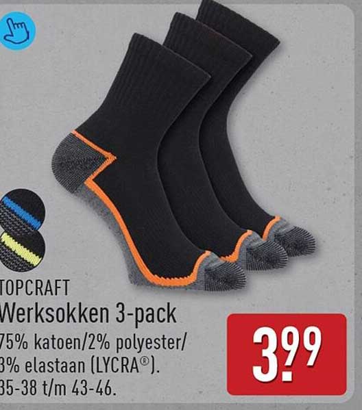 TOPCRAFT Werksokken 3-pack