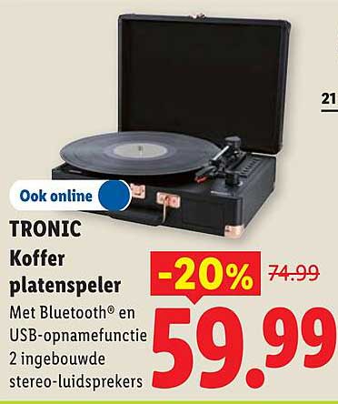 TRONIC Koffer platenspeler