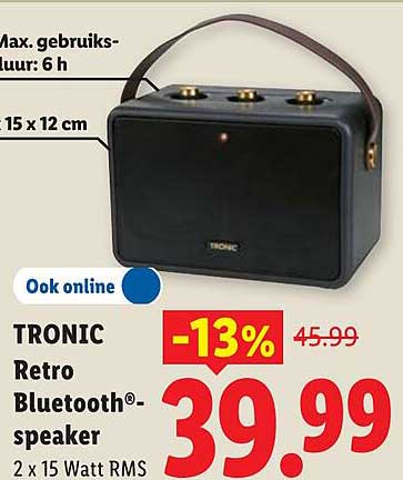 TRONIC Retro Bluetooth®-speaker -13%