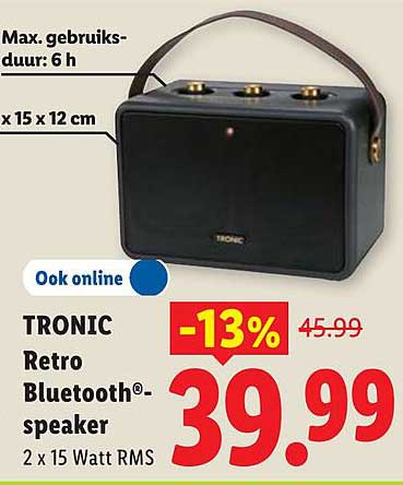 TRONIC Retro Bluetooth®-speaker