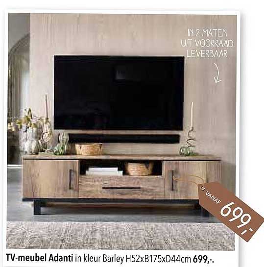 TV-meubel Adanti in kleur Barley H52xB175xD44cm