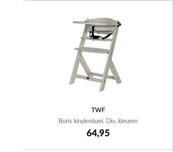 TWF Boris kinderstoel. Div. kleuren