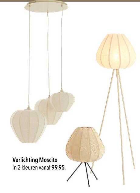 Verlichting Moscito in 2 kleuren vanaf 99,95