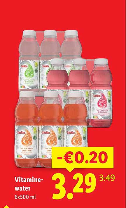Vitamine-water 6x500 ml