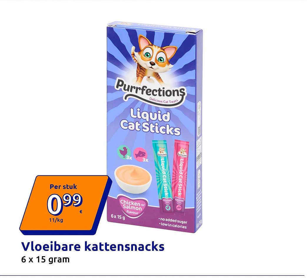 Vloeibare kattensnacks