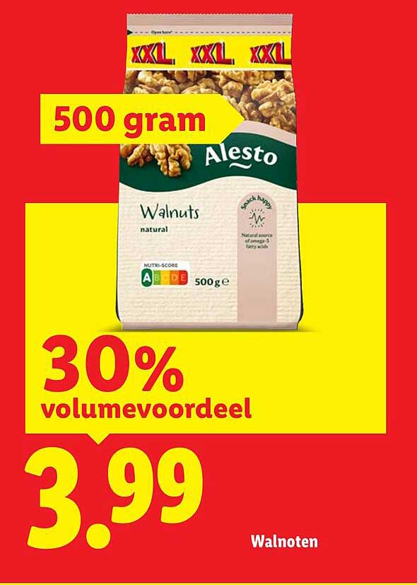 Walnoten 500 gram 30% volumevoordeel