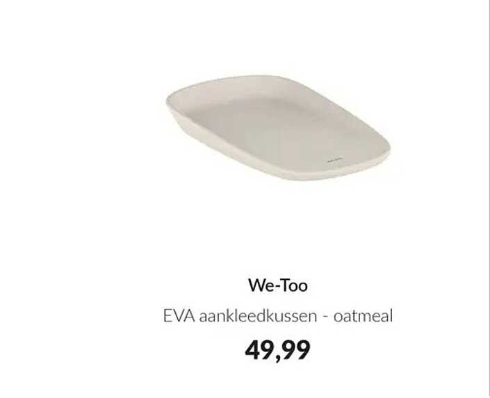 We-Too EVA aankleedkussen - oatmeal