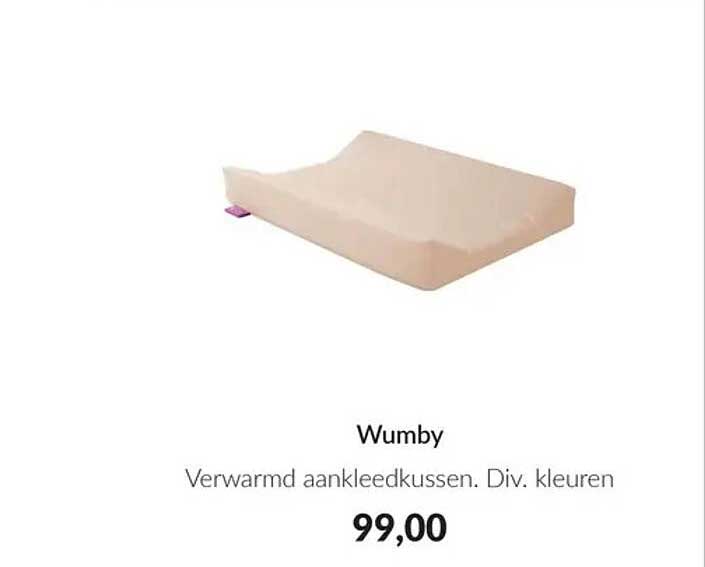 Wumby Verwarmd aankleedkussen. Div. kleuren