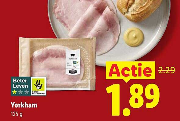 Yorkham 125 g Actie