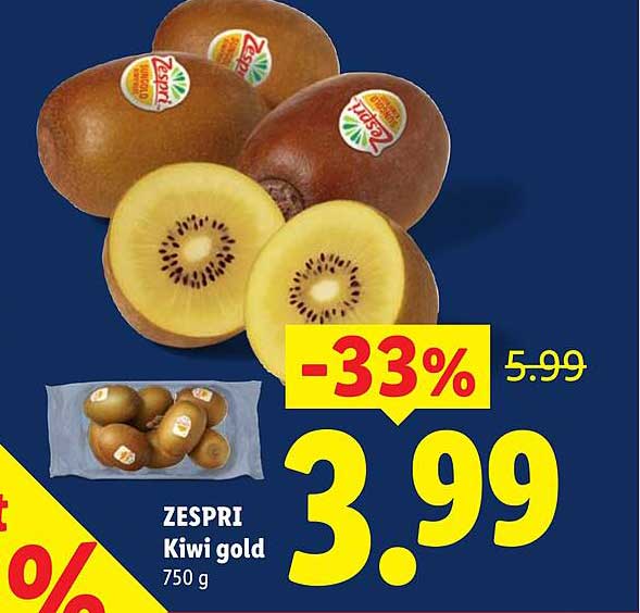 ZESPRI Kiwi gold 750 g -33%