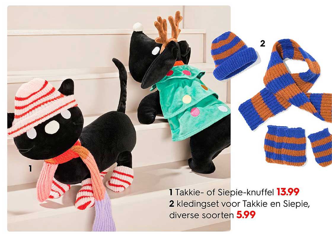 1 Takkie- of Siepie-knuffel 13.99