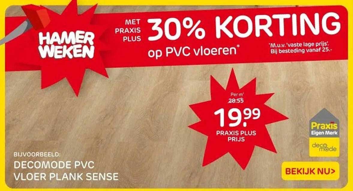 30% KORTING op PVC vloeren