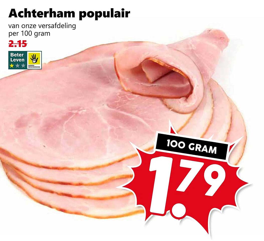 Achterham populair