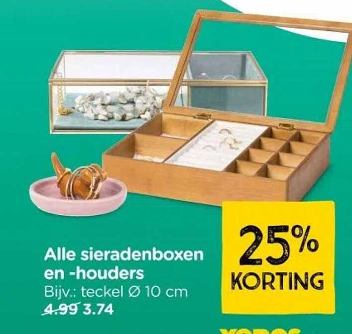 Alle sieradenboxen en -houders