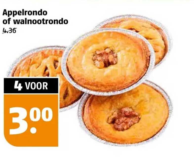 Appelrondo of walnootrondo