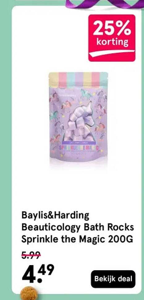 Baylis&Harding Beauticology Bath Rocks Sprinkle the Magic 200G