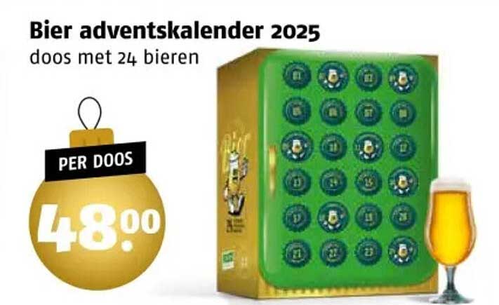 Bier adventskalender 2025, doos met 24 bieren