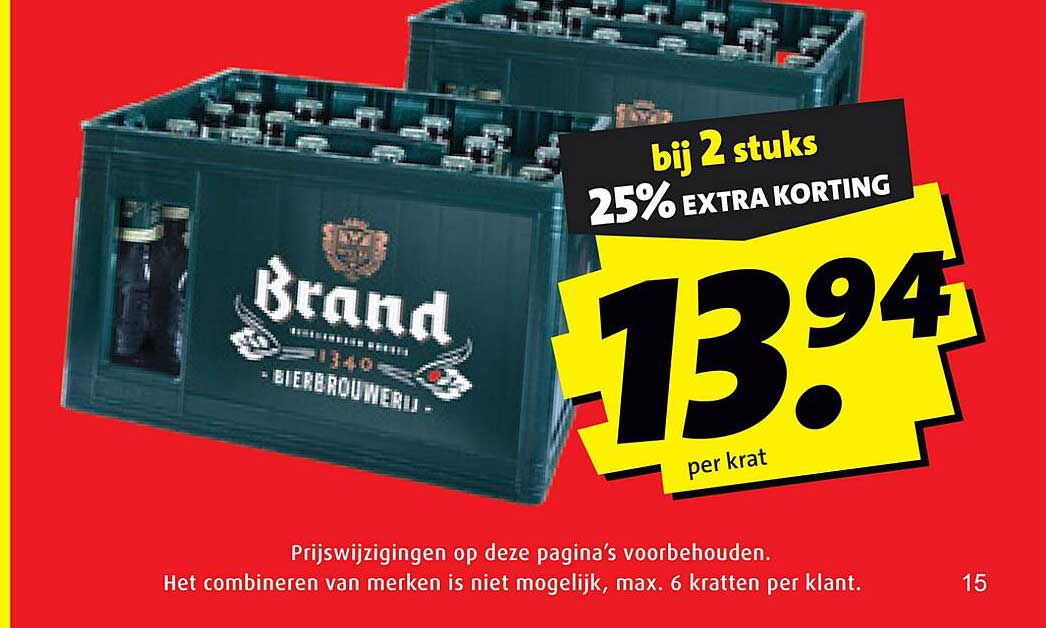 Bij 2 stuks 25% extra korting