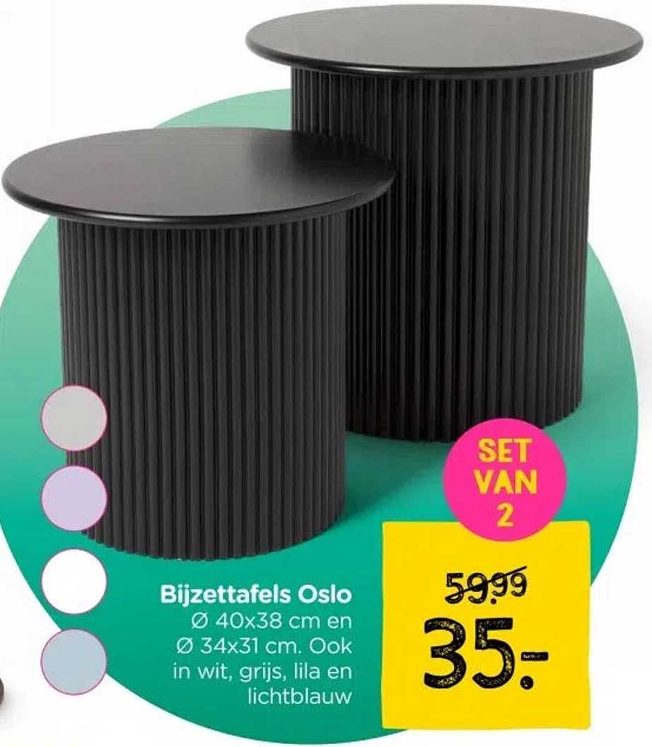 Bijzettafels Oslo