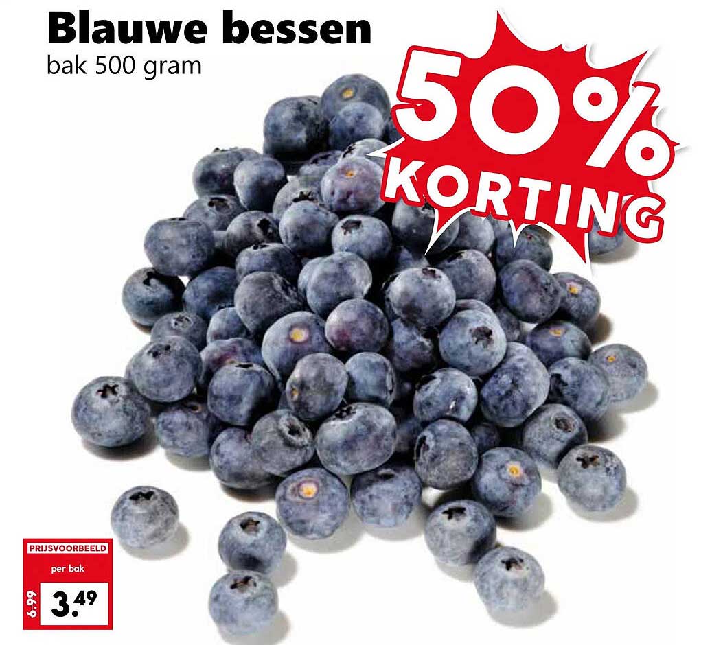 Blauwe bessen bak 500 gram