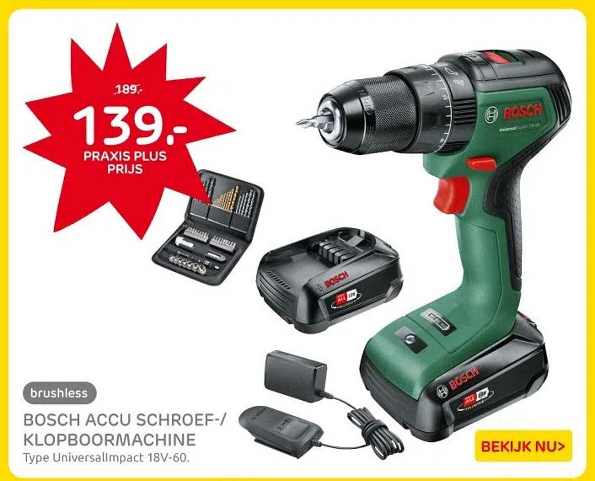 BOSCH ACCU SCHROEF-/KLOPBOORMACHINE