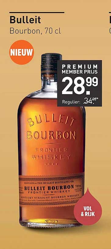 Bulleit Bourbon, 70 cl